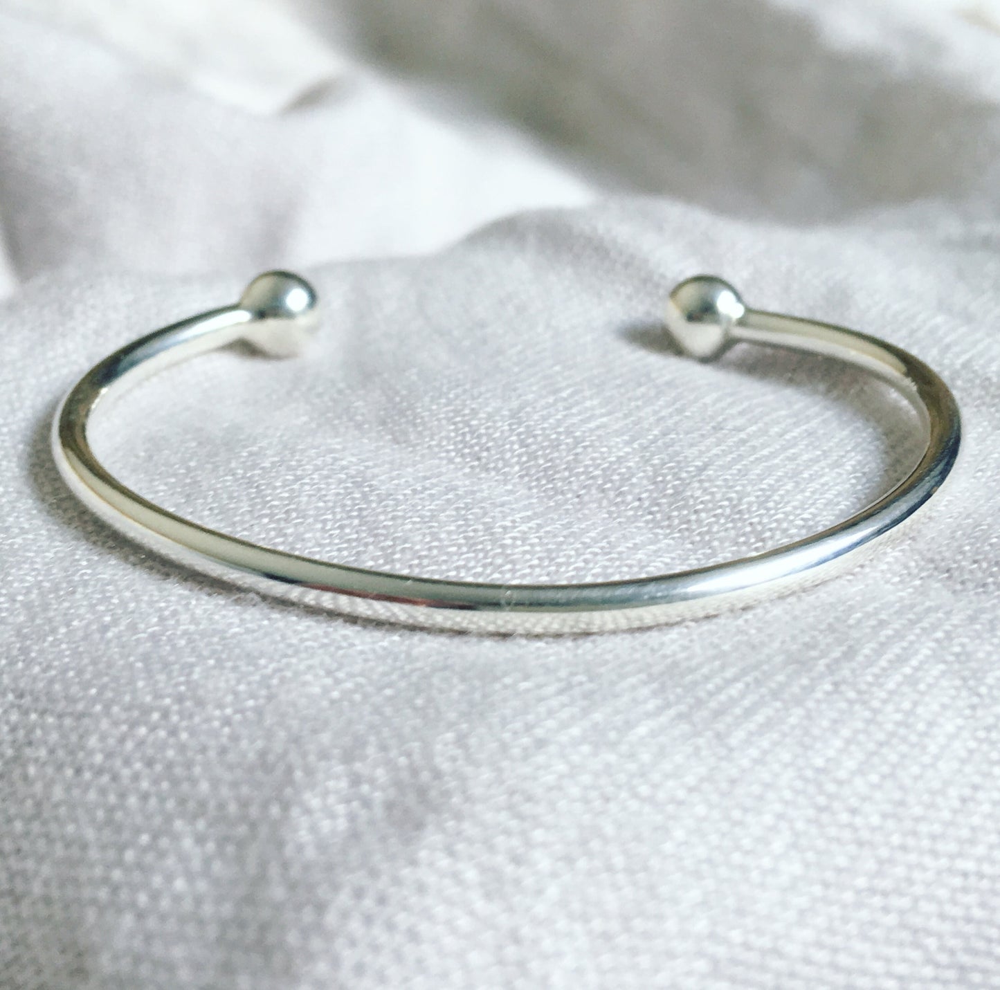 Childs Silver Torque Bracelet