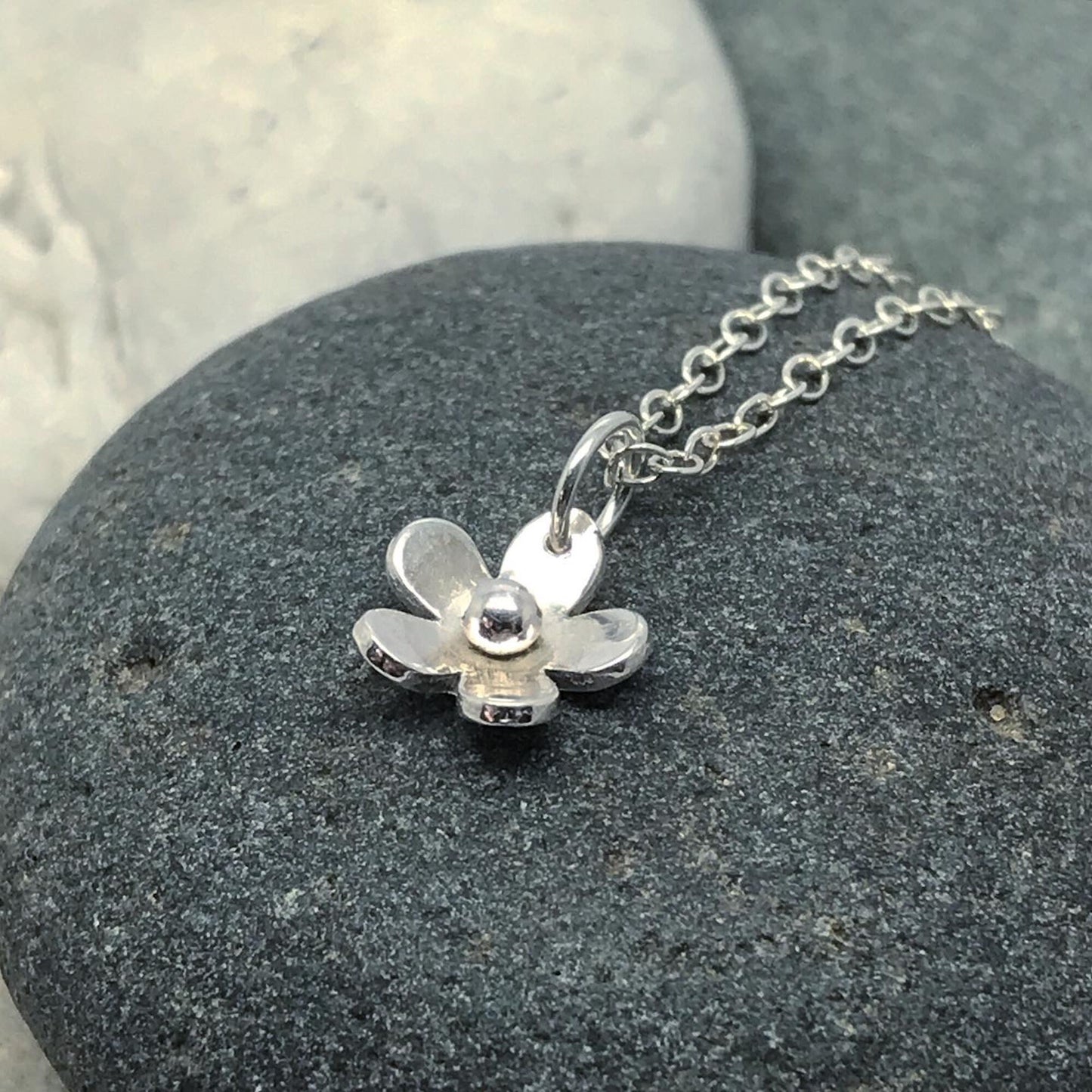 Silver Flower Necklace