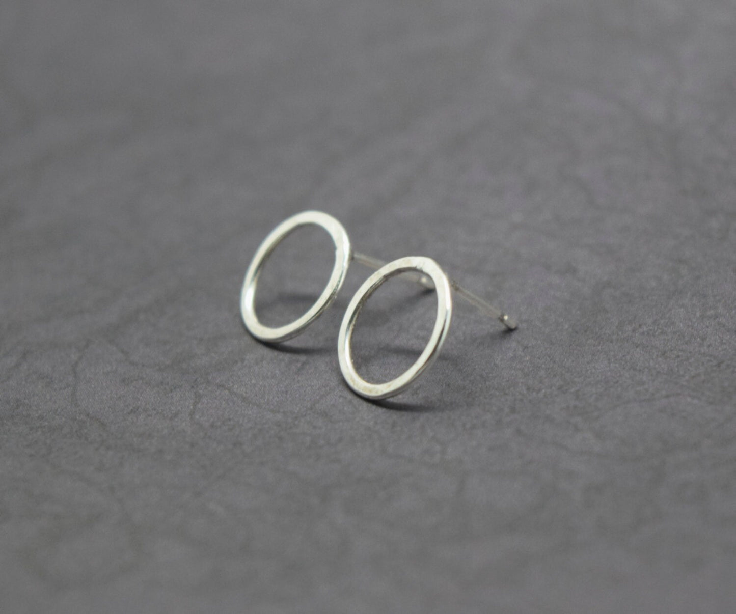 Silver Karma Earrings - Solid Sterling 925 Eternity Infinity Circle Ring Hoops Friendship Studs Handmade From Recycled Eco Silver