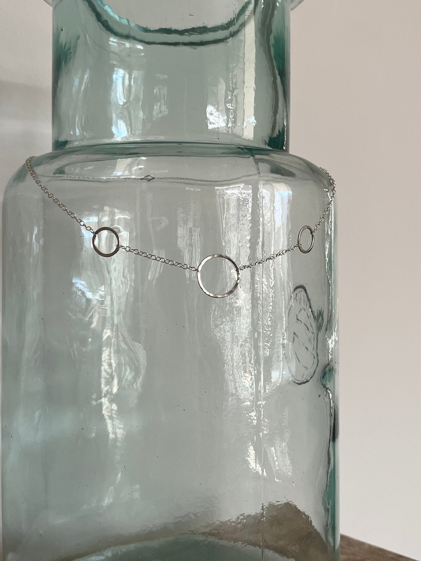 Silver Triple Loop Necklace