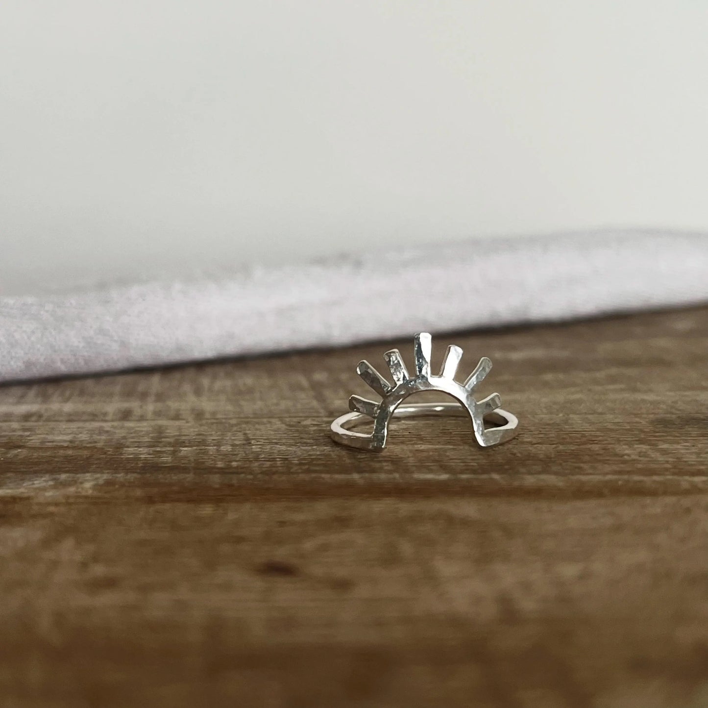 Silver Sunburst Ring
