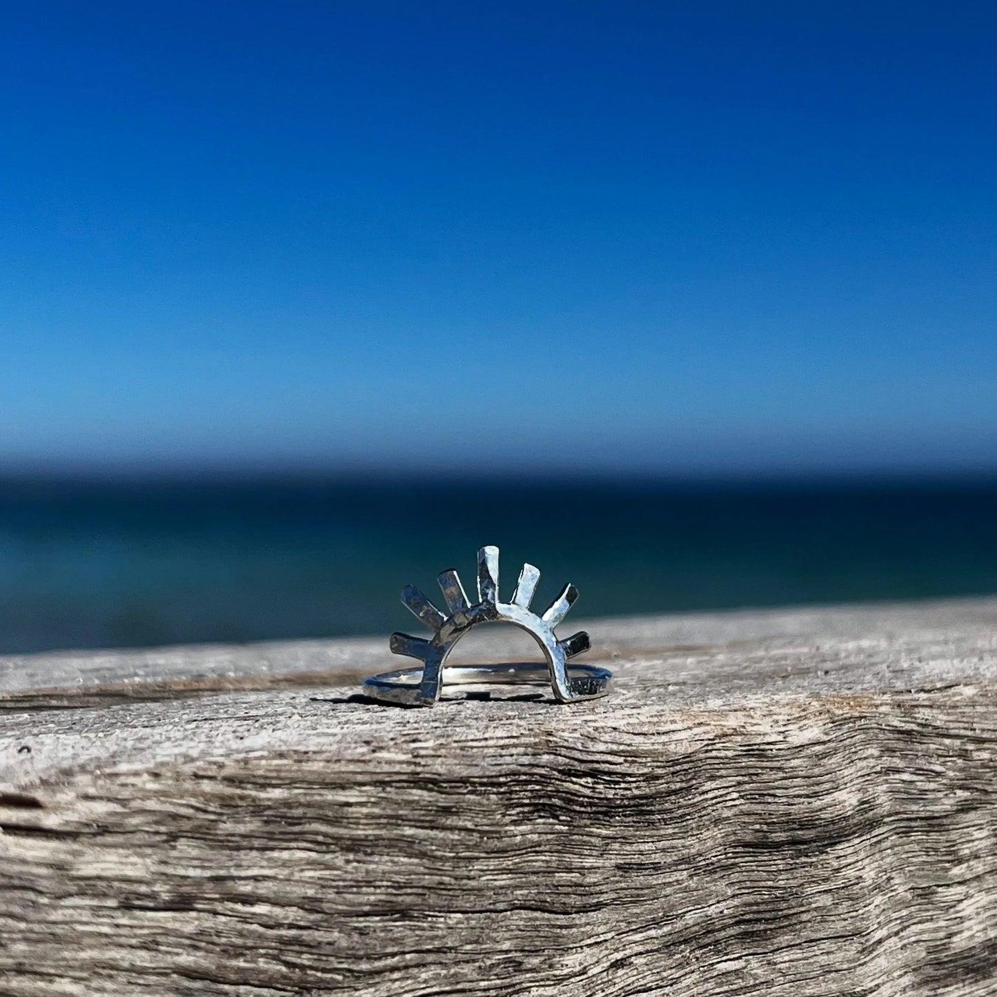 Silver Sunburst Ring