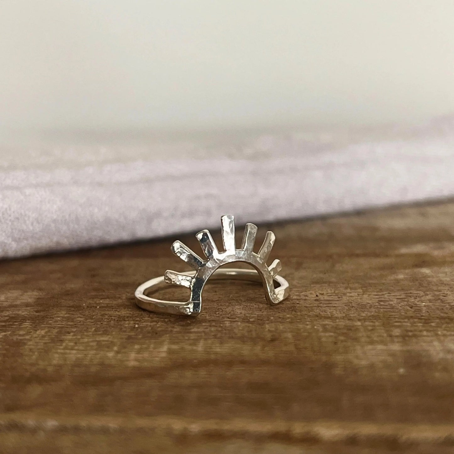 Silver Sunburst Ring