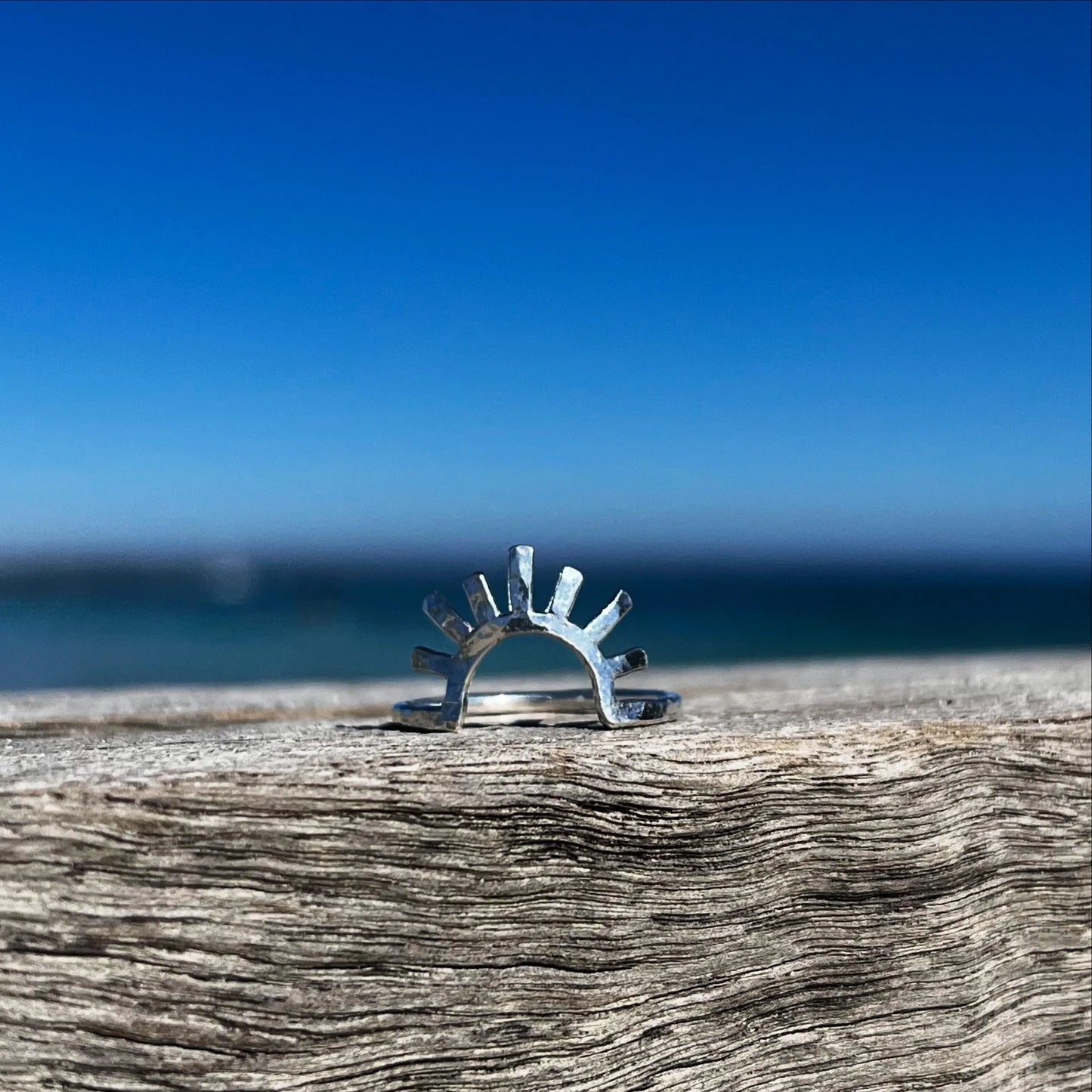 Silver Sunburst Ring