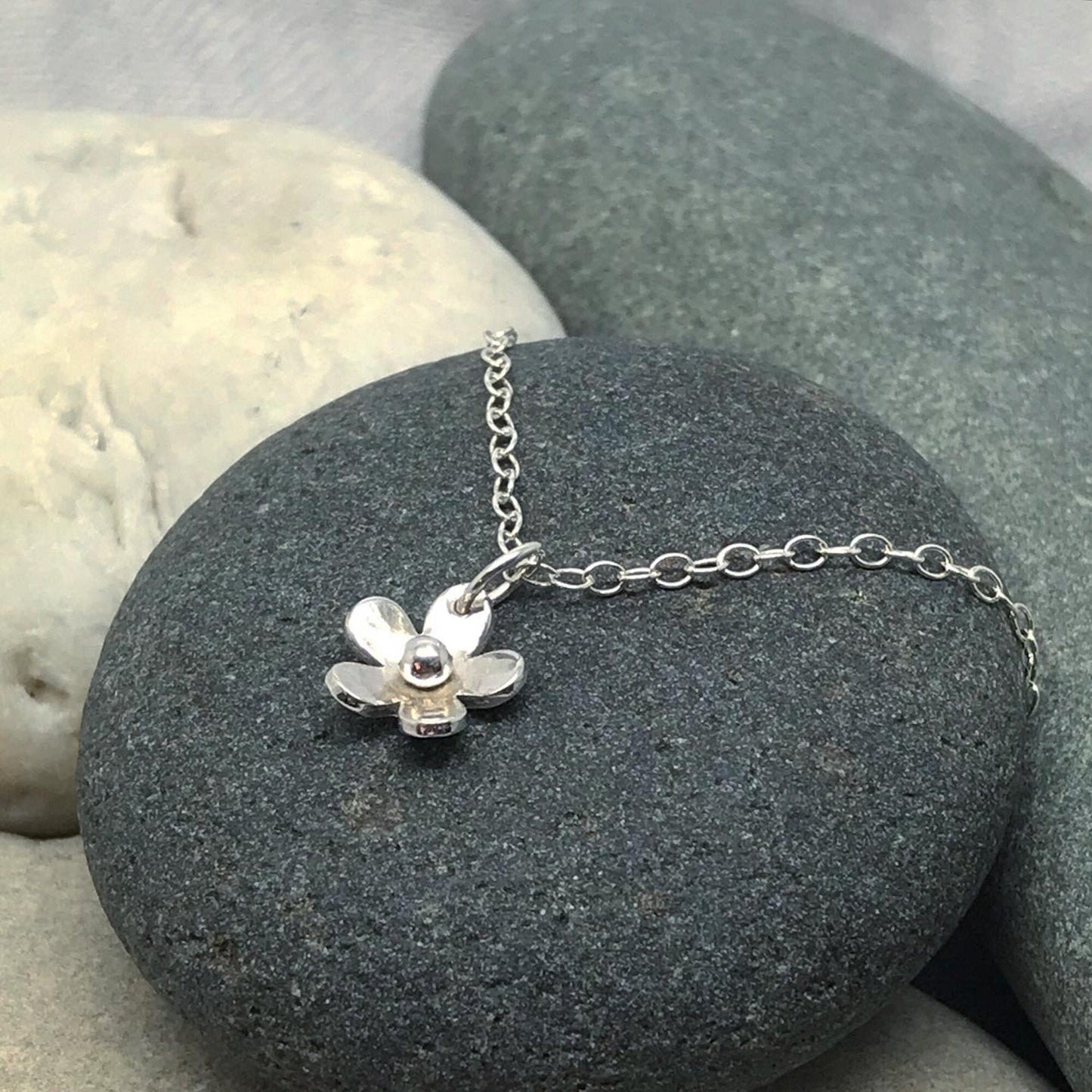 Silver Flower Necklace